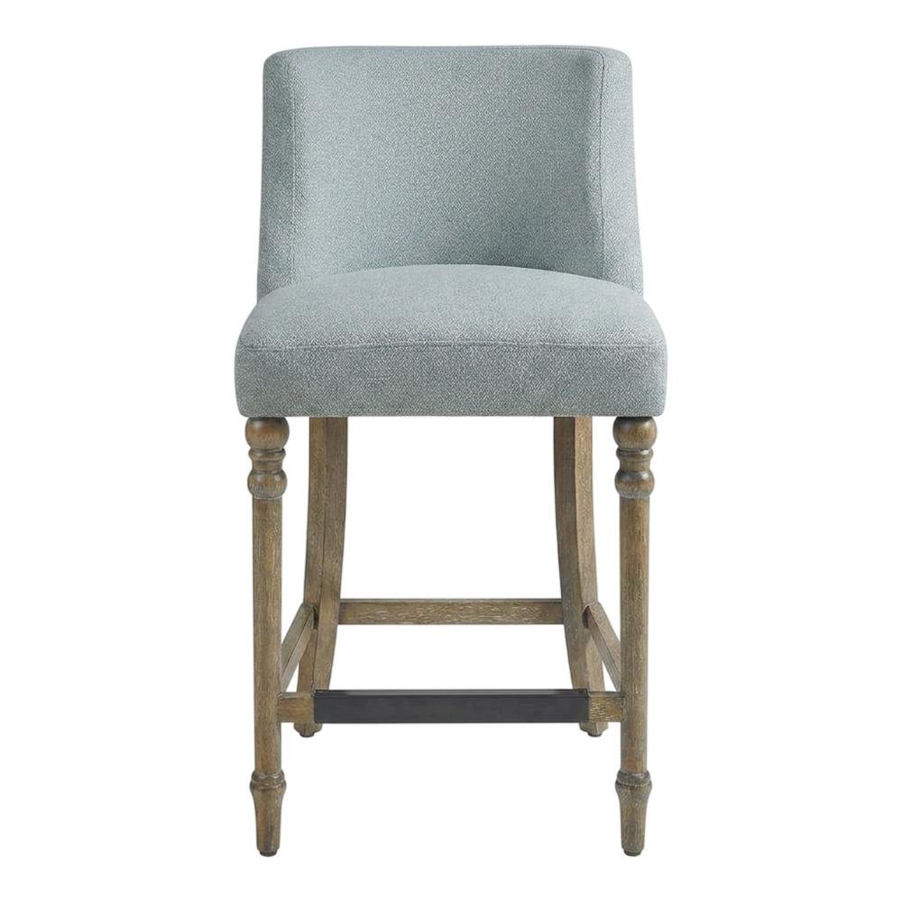 Upholstered Counter Stool with Solid Wood and Plywood Frame for Dining Room, N/A. Picture 1