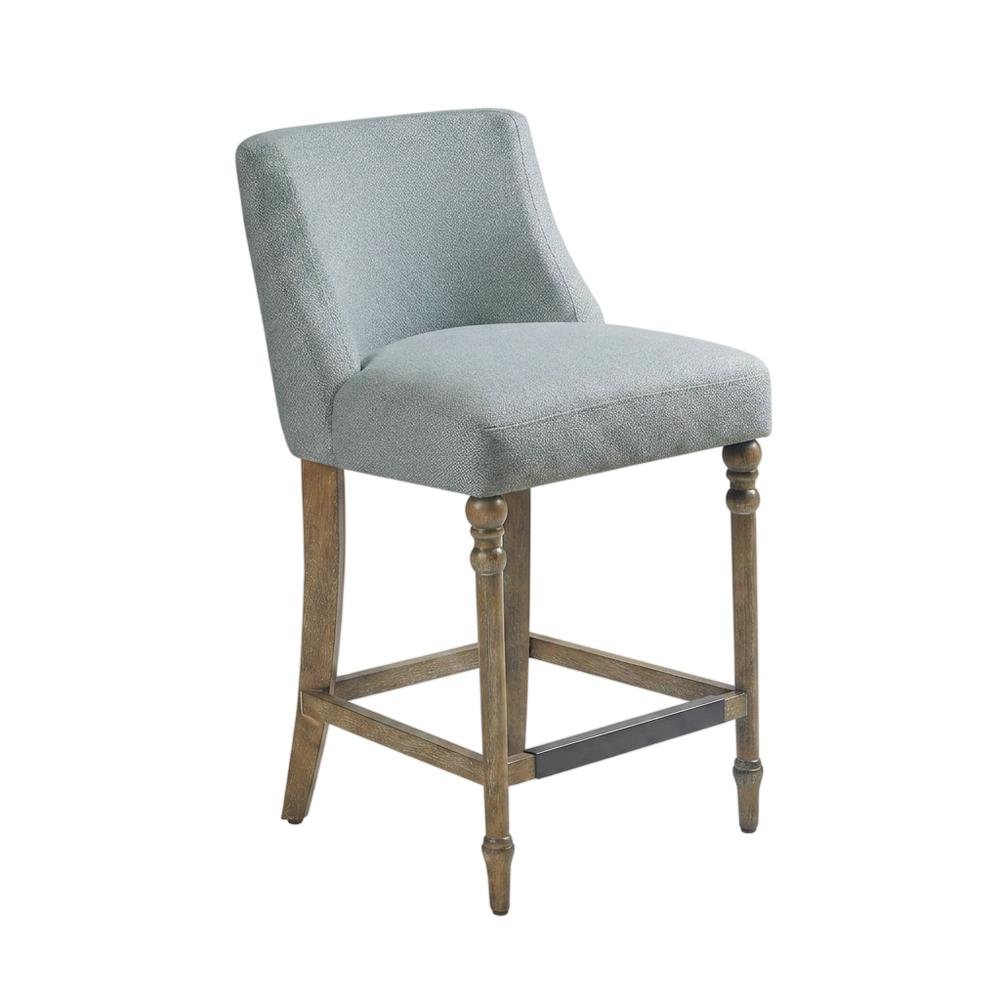 Upholstered Counter Stool with Solid Wood and Plywood Frame for Dining Room, N/A. Picture 3
