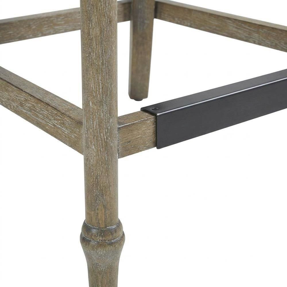 Upholstered Counter Stool with Solid Wood and Plywood Frame for Dining Room, N/A. Picture 7