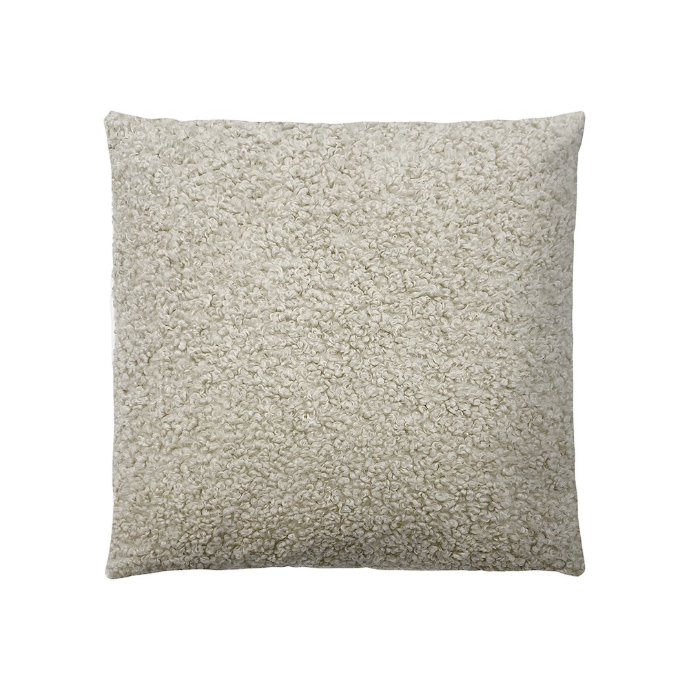 Solid Boucle Square Pillow. Picture 1
