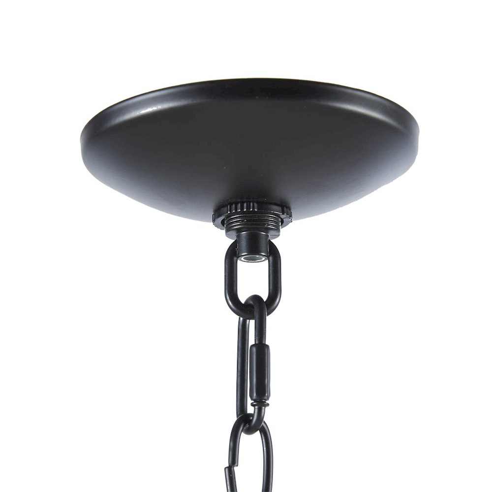6-Light Farmhouse Metal Chandelier. Picture 3