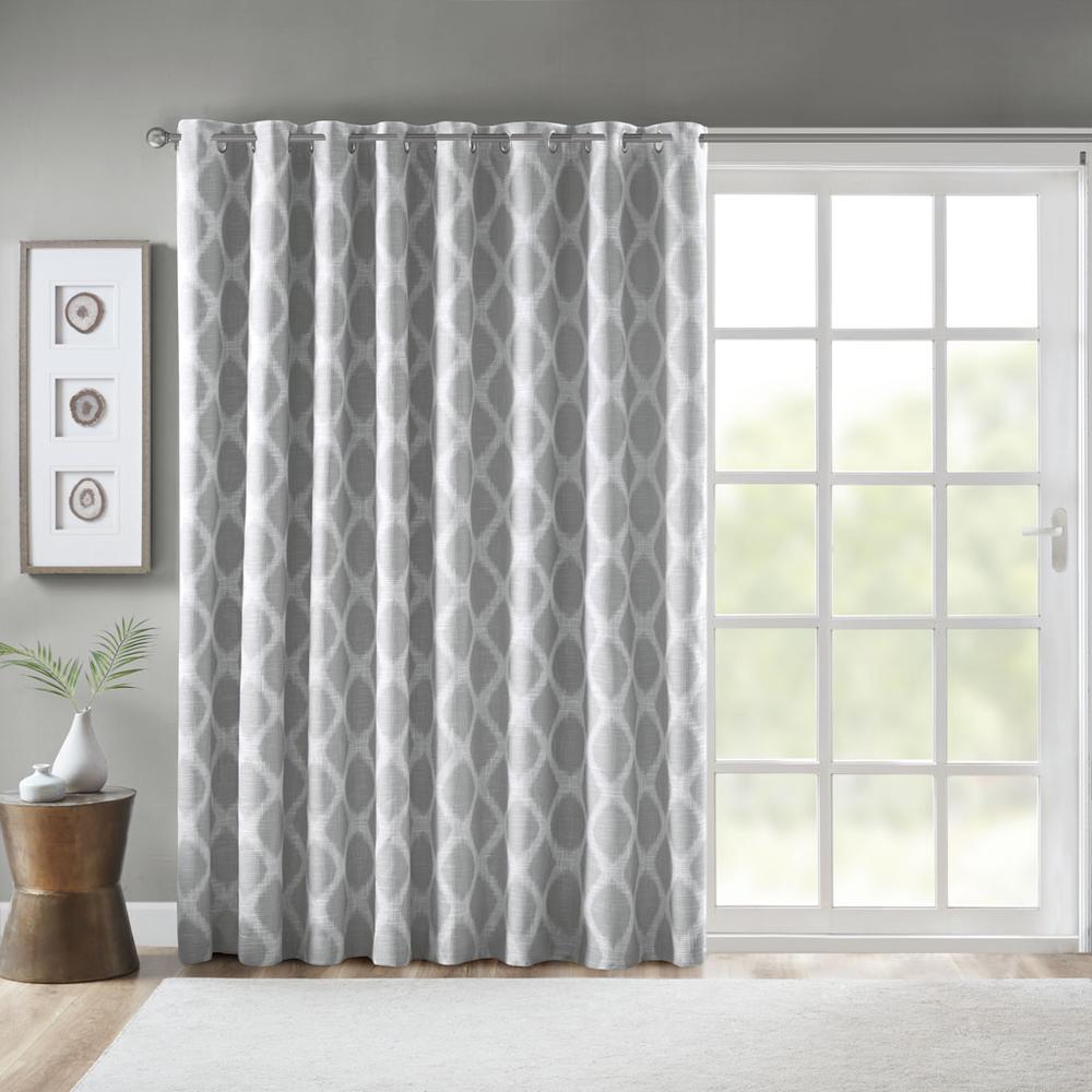 Printed Ikat Blackout Patio Curtain. Picture 2