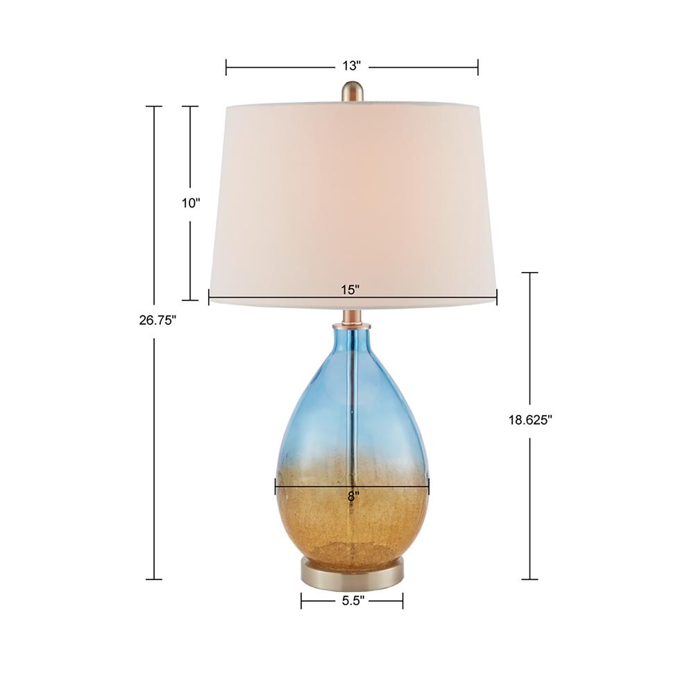 Ombre Glass Table Lamp, Set of 2. Picture 1