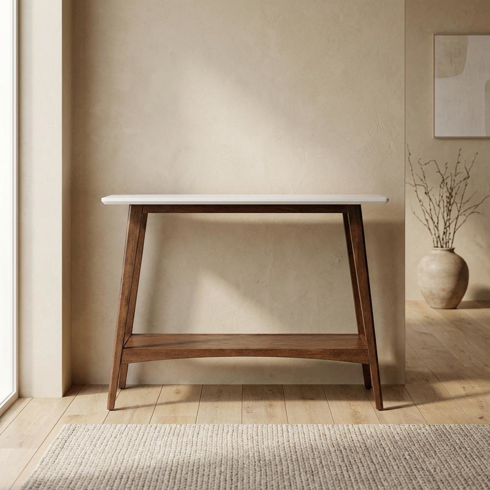 Wooden Console Table with Modern Design and Spacious Surface. Picture 2