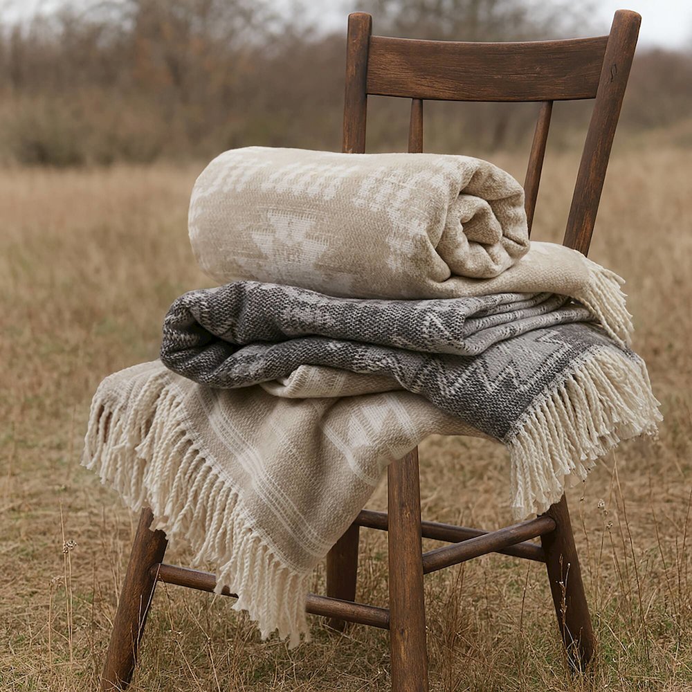 Alberta Cotton Blend Throw. Picture 5