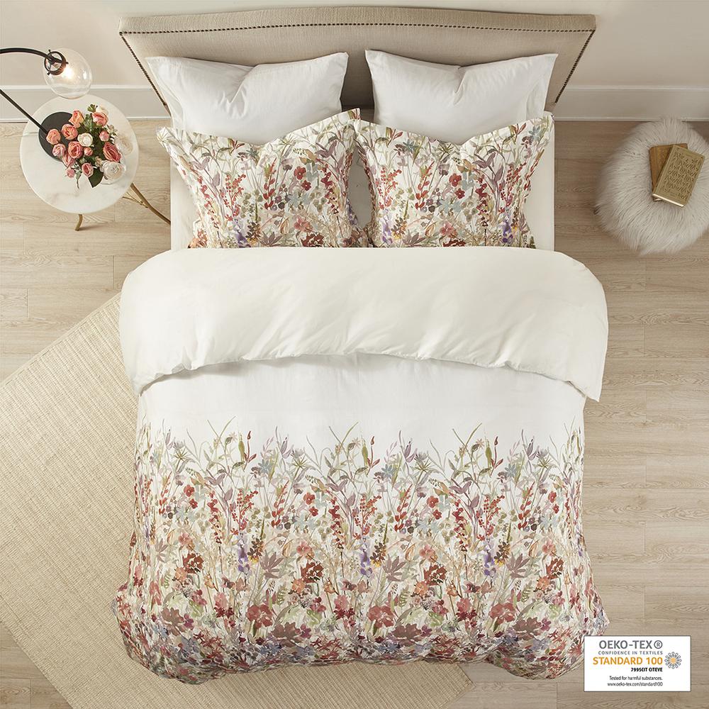 3 Piece Cotton Printed  Duvet Cover Set. Picture 4