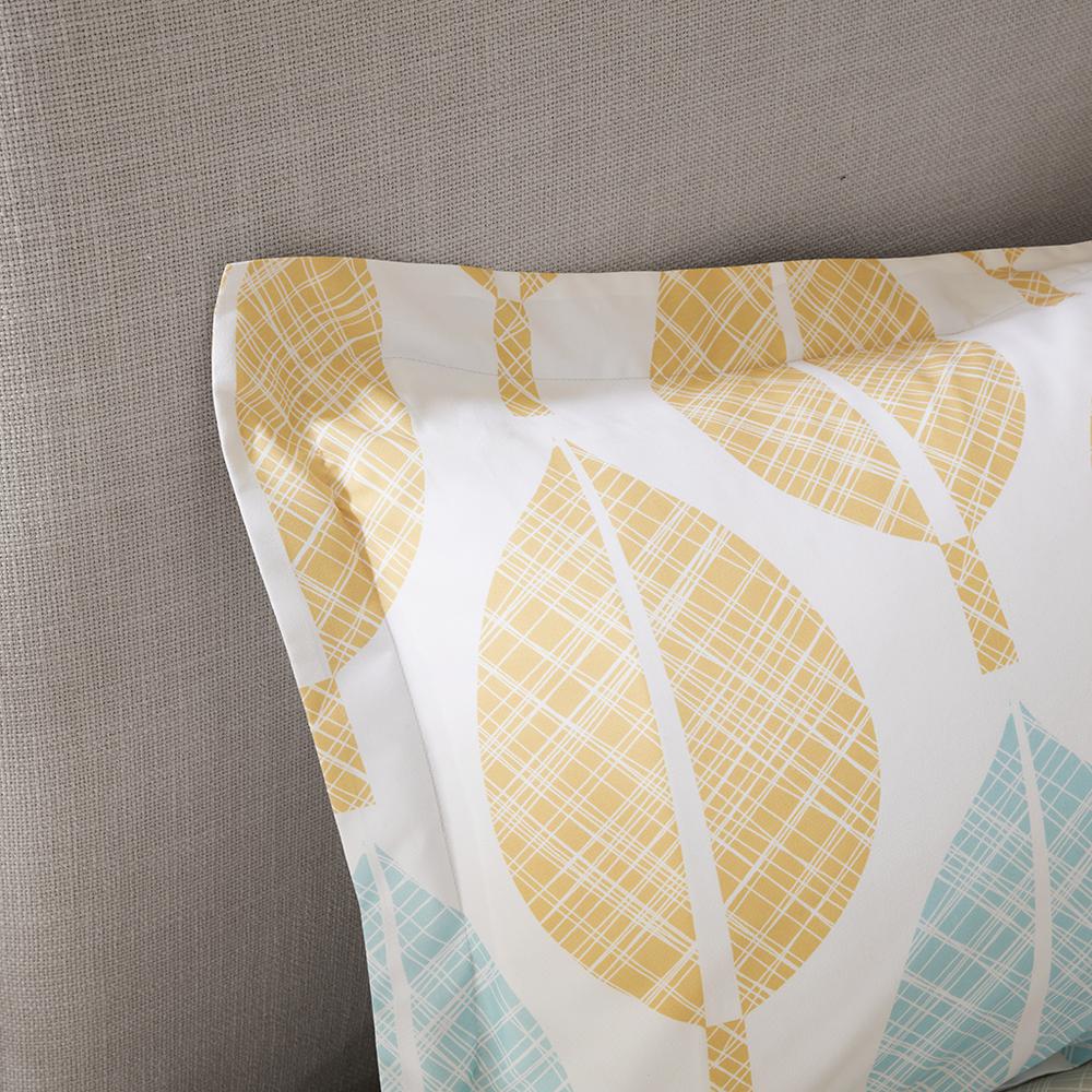 Central Park Leaf Print Complete Comforter Set, Belen Kox. Picture 2