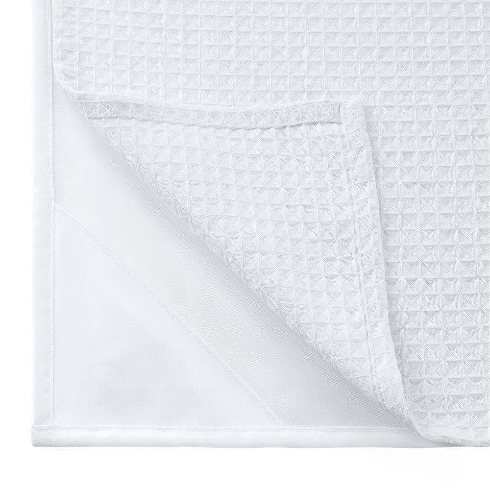 Plain Weave Luxury Shower Curtain - Waffle. Picture 2