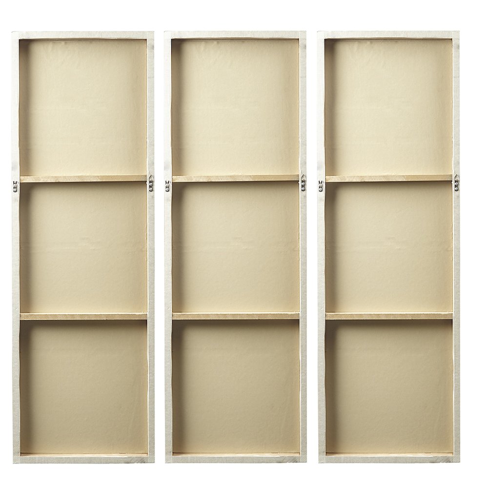 Hand Painted Triptych 3-piece Dimensional Resin Wall Art Set. Picture 3