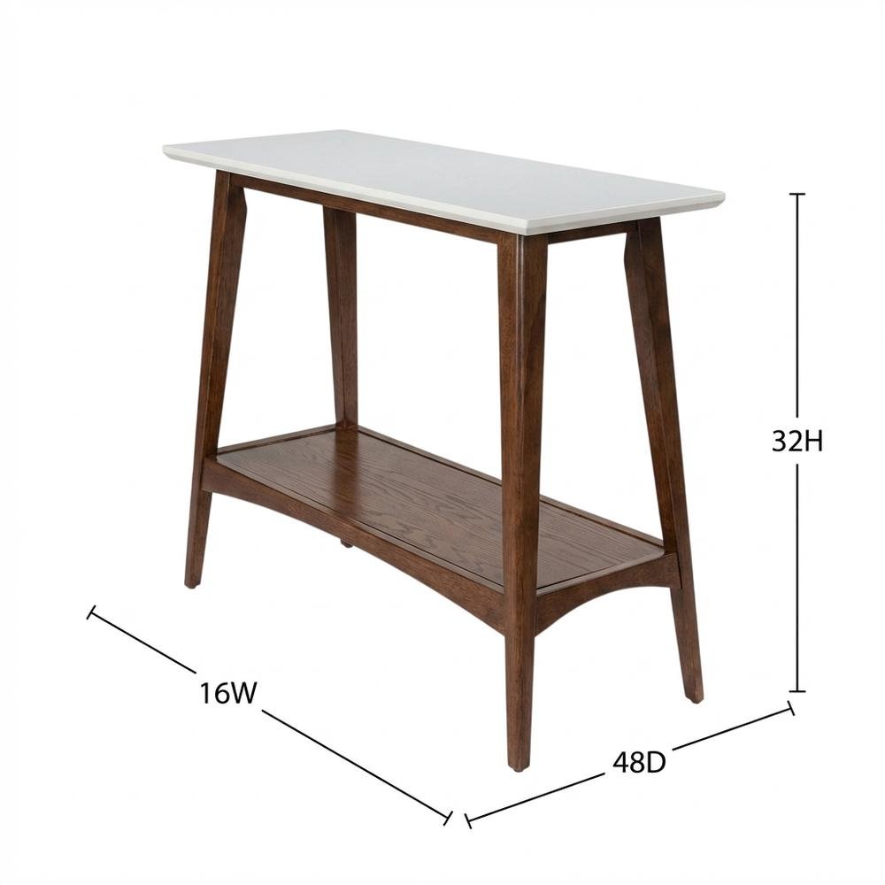 Wooden Console Table with Modern Design and Spacious Surface. Picture 7