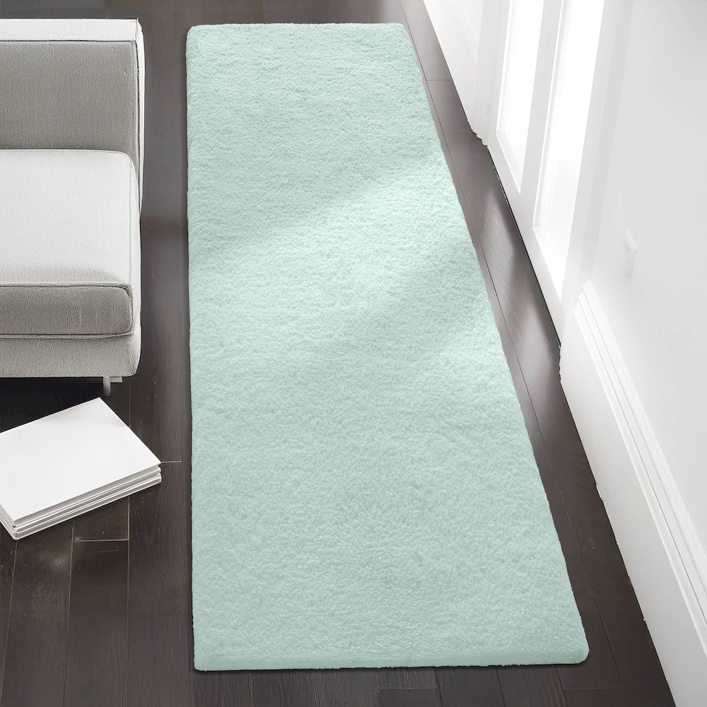 Marshmallow Bath Rug, Seafoam color. Picture 3