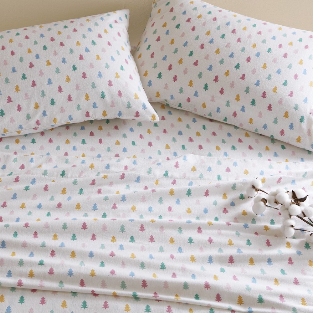 100% Cotton Flannel Pigment Printed Sheet Set. Picture 4