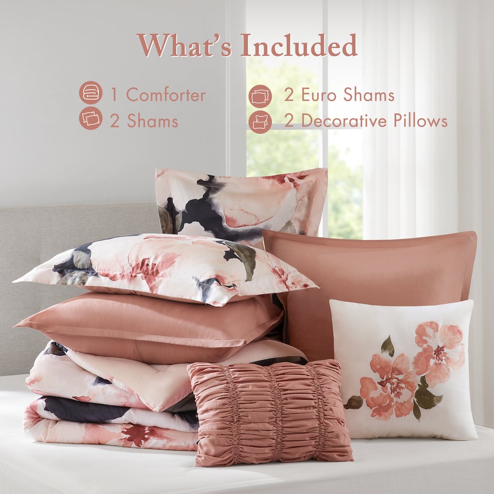 Shanti 7pcs Printed Comforter set. Picture 5