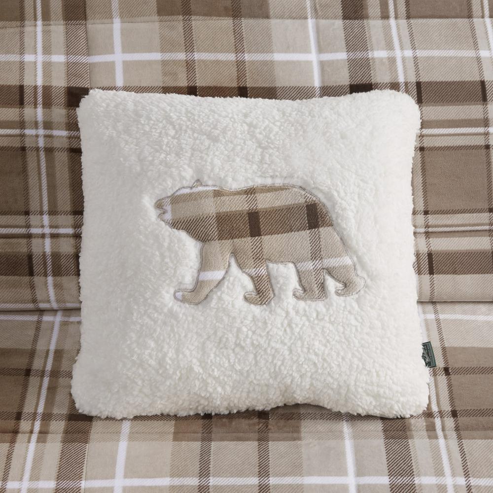 Plush to Sherpa Down Alternative Comforter Set. Picture 2