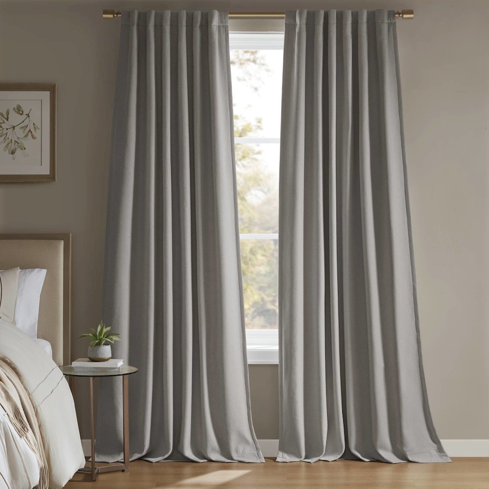 Karien Sound blocking/Total blackout curtain panel pair. Picture 1