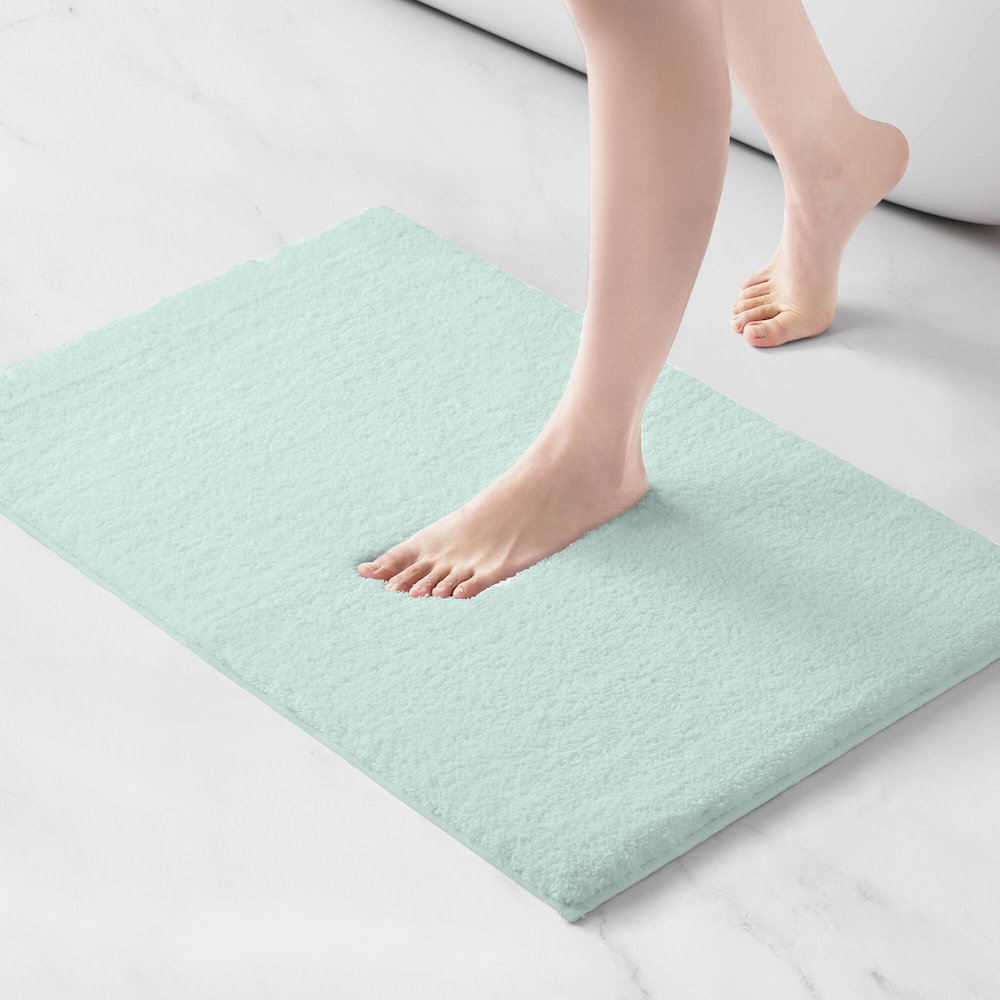 Marshmallow Bath Rug, Seafoam color. Picture 2