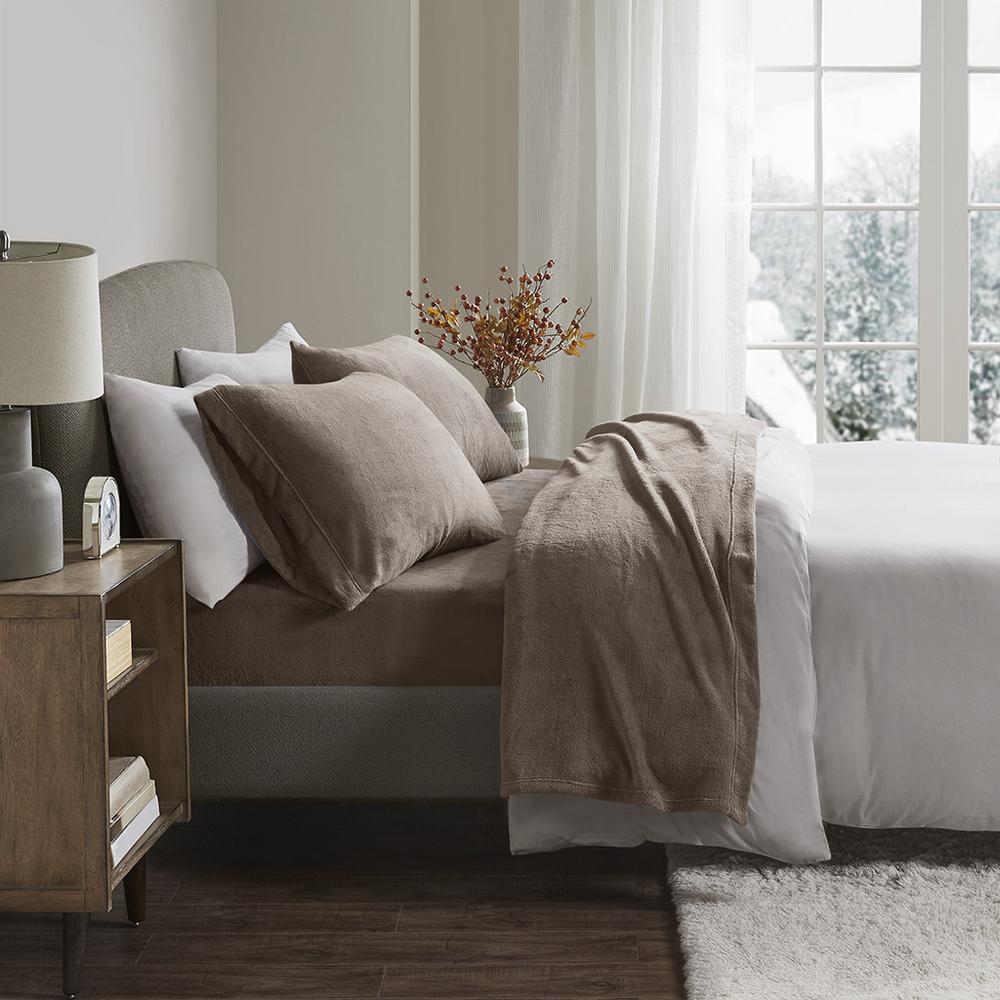 100% Polyester Knitted Plush Sheet Set,BL20-0450. Picture 2