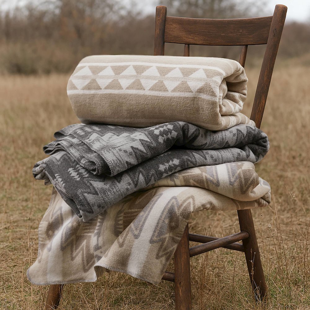 Alberta Cotton Blend Blanket. Picture 4