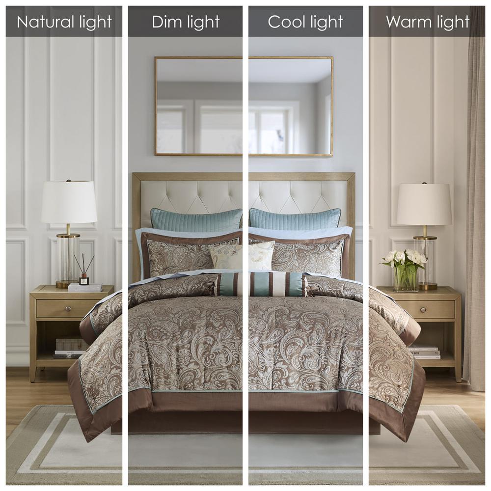 12 Piece Comforter Set with Cotton Bed Sheets. Picture 2