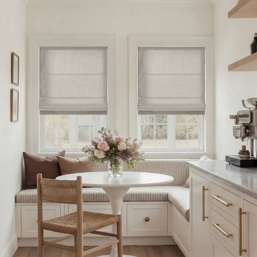 Mira Cordless Roman Shade. Picture 2
