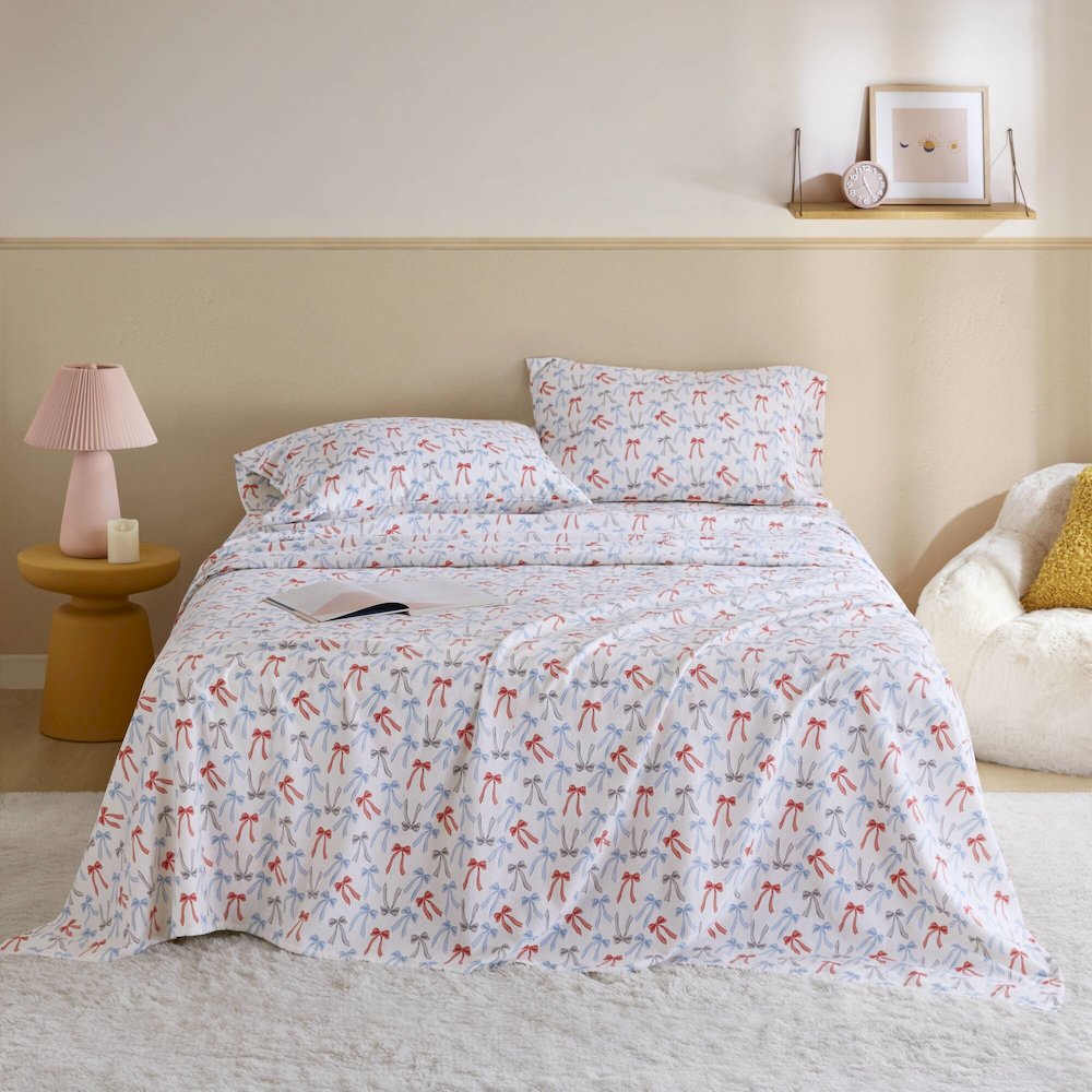 100% Cotton Flannel Pigment Printed Sheet Set. Picture 2