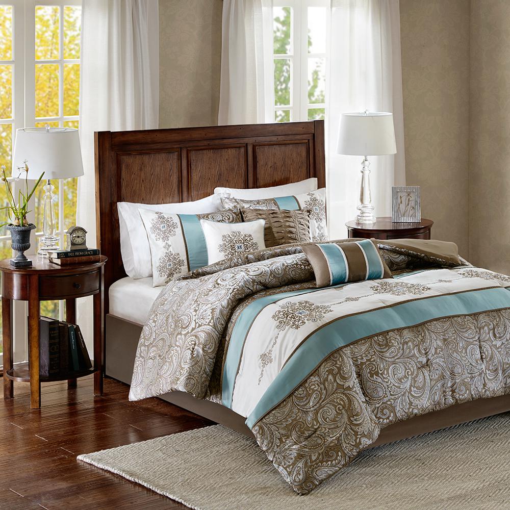 Jacquard 7 Piece Comforter Set. Picture 4