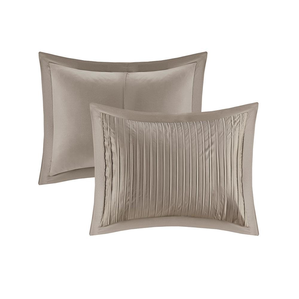 7 Piece Polyester Charmeuse Comforter Set. Picture 1