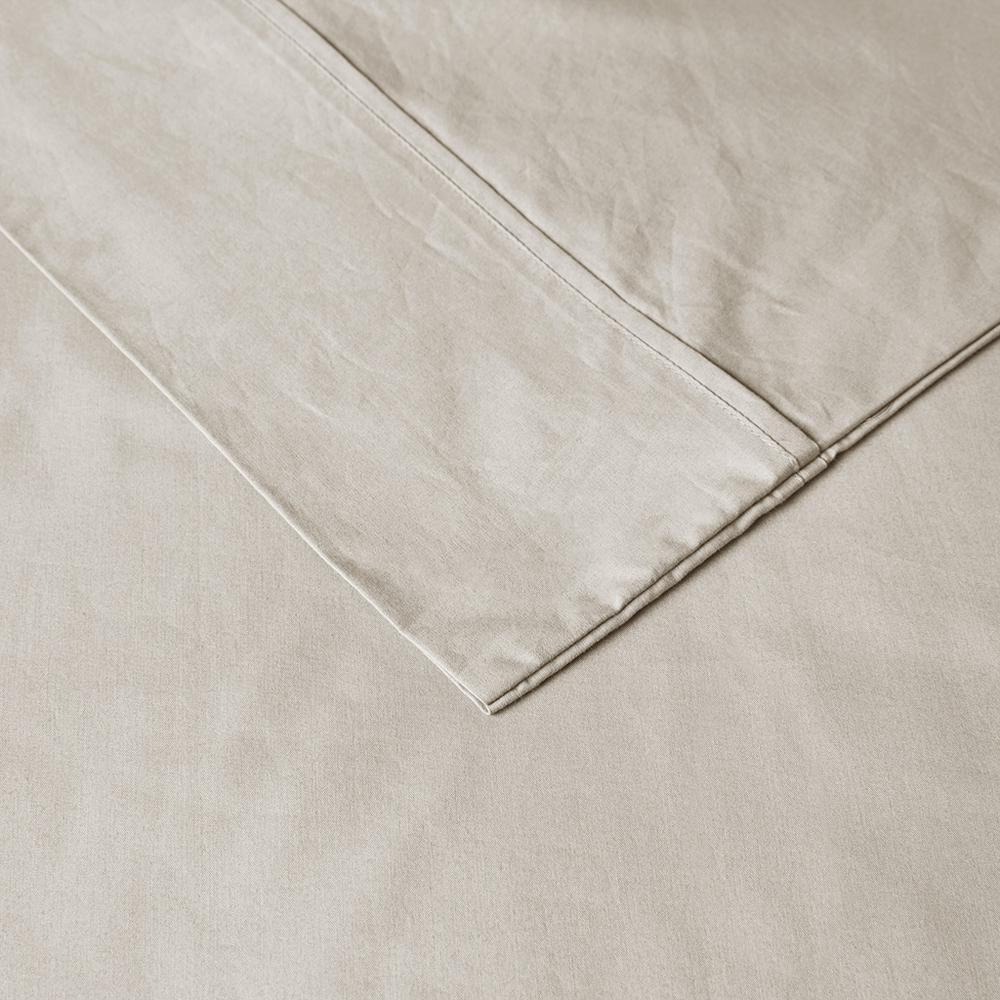200 Thread Count Relaxed Cotton Percale Sheet Set. Picture 5