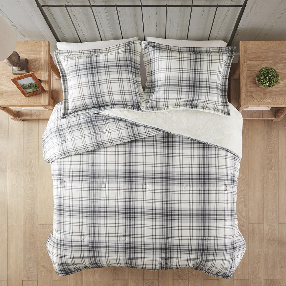 Faux Wool to Faux Fur Down Alternative Comforter Set. Picture 2