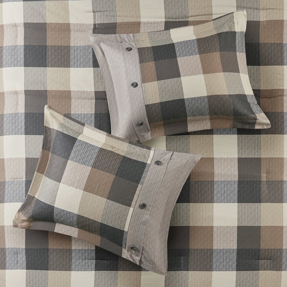 7 Piece Herringbone Comforter Set. Picture 5