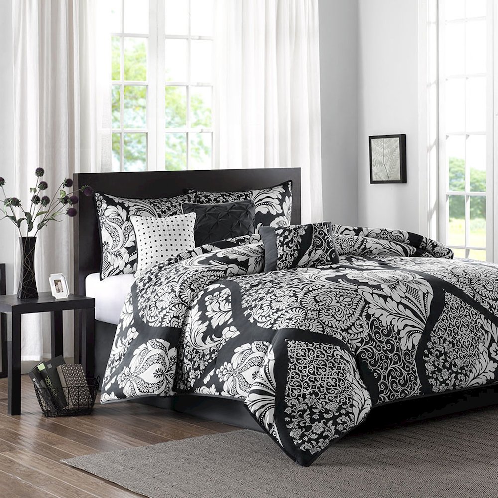 7 Piece Cotton Printed Comforter Set. Picture 4