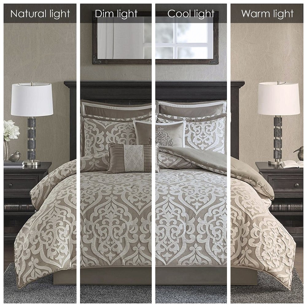 8 Piece Jacquard Comforter Set. Picture 2