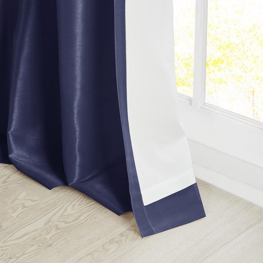 Twist Tab Lined Window Curtain Panel. Picture 3