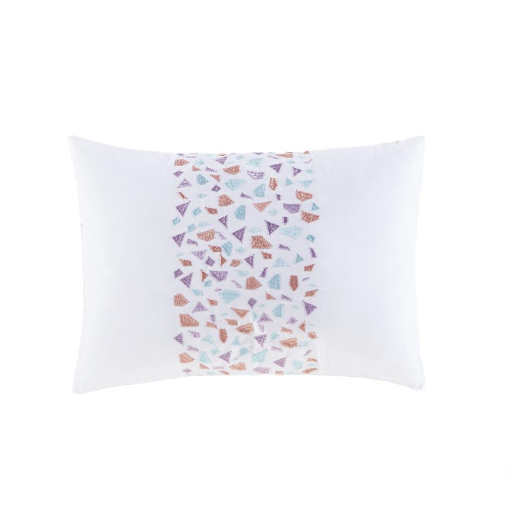 Metallic Glitter Printed Reversible Duvet Cover Set. Picture 1