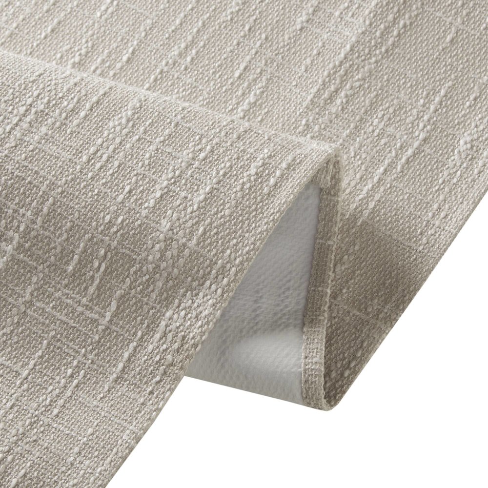 Quincy Total Blackout Cordless Roman Shade, Linen color. Picture 4