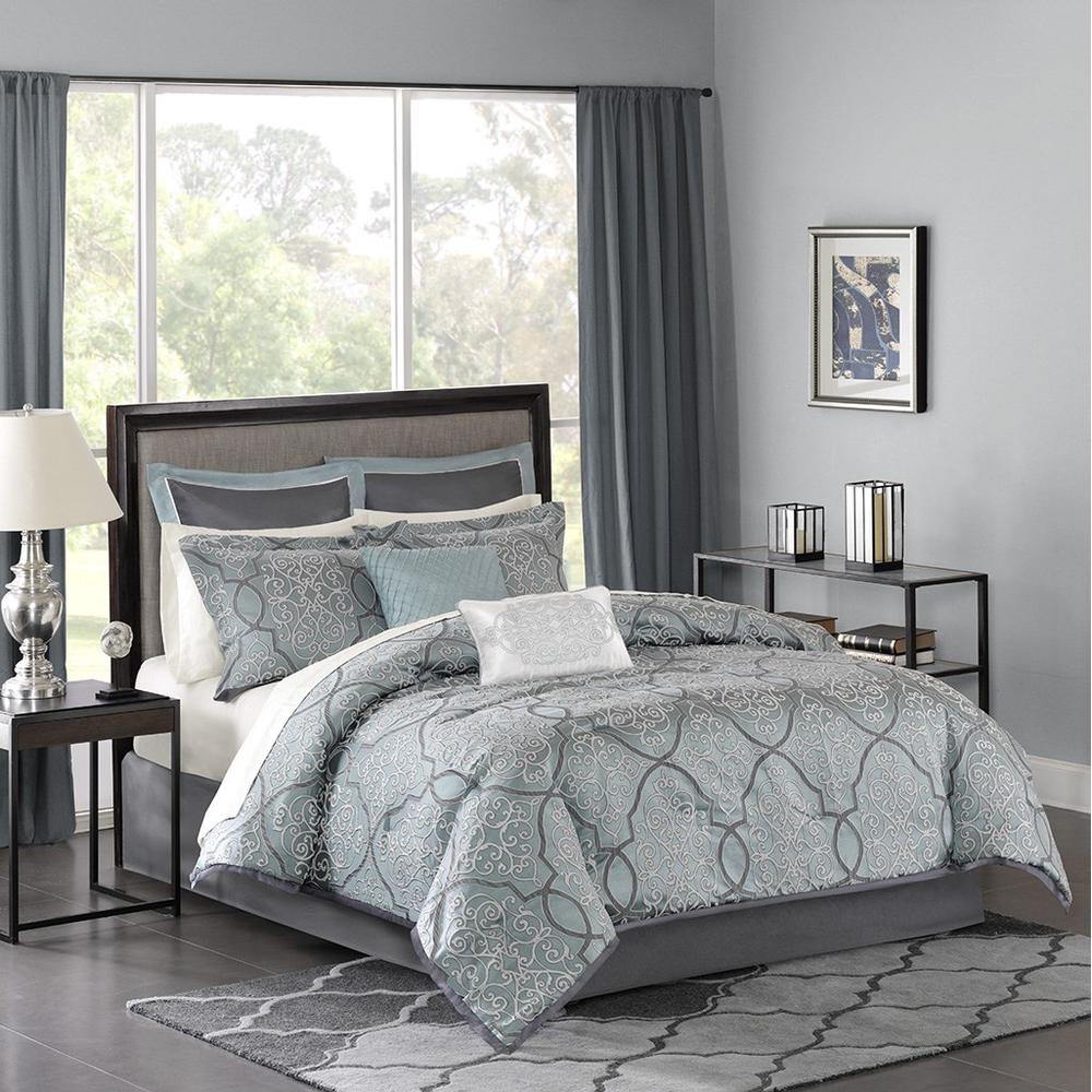 12 Piece Comforter Set with Cotton Bed Sheets. Picture 4