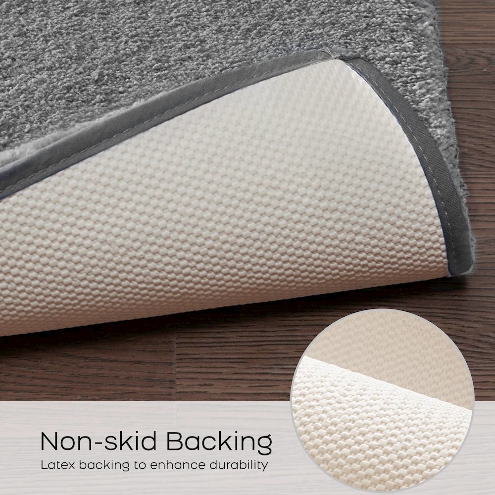 Marshmallow Bath Rug, Grey color. Picture 5