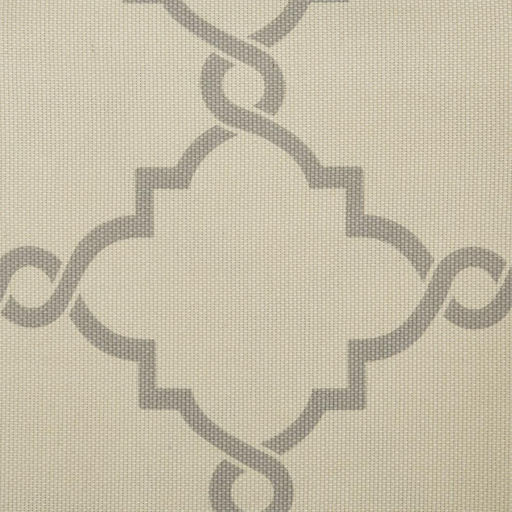 Fretwork Print Grommet Top Window Curtain Panel. Picture 3