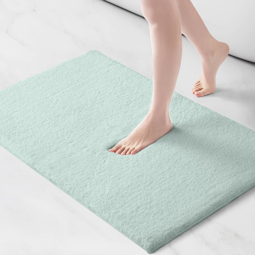 Marshmallow Bath Rug, Seafoam color. Picture 5
