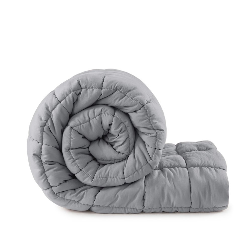 Dream Puff Down Alternative Comforter Set in Grey Color. Picture 1