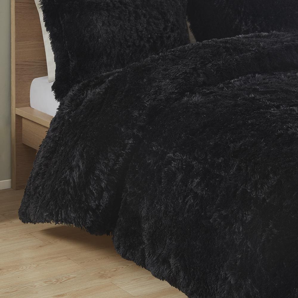 Shaggy Long Fur Comforter Mini Set. Picture 5