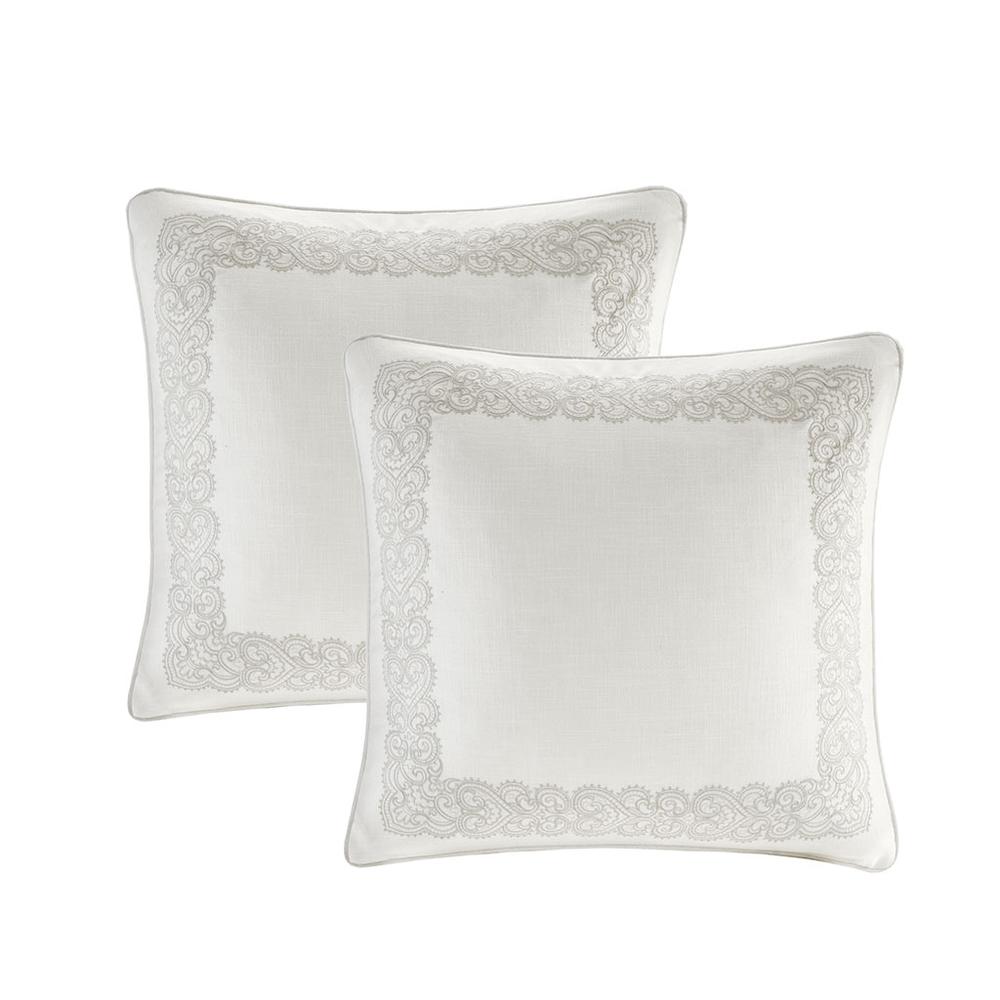 Natural Chain Stitch Embroidery 8pcs Comforter Set, Belen Kox. Picture 2
