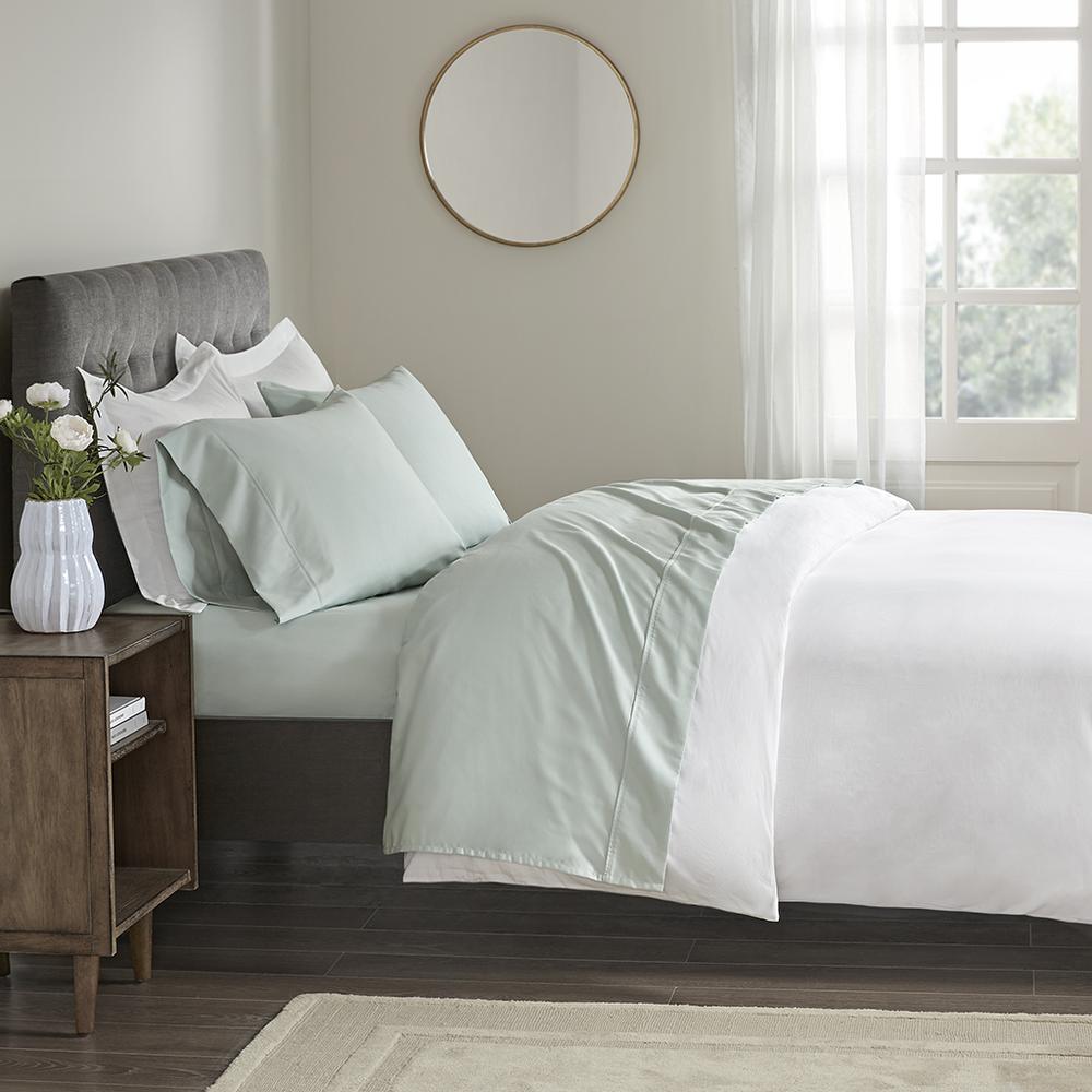 Wrinkle Resistant Cotton Sateen Sheet Set. Picture 3