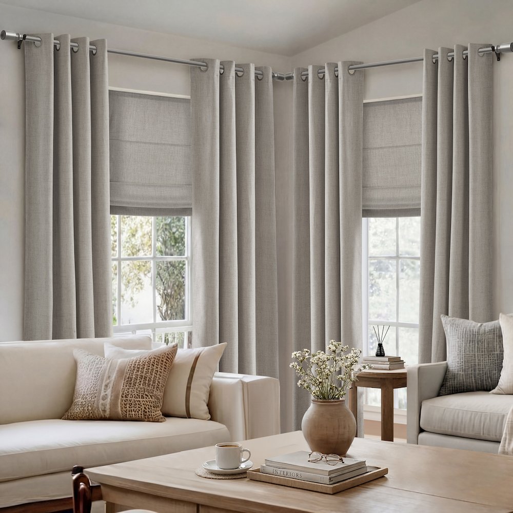 Mira Cordless Roman Shade. Picture 3
