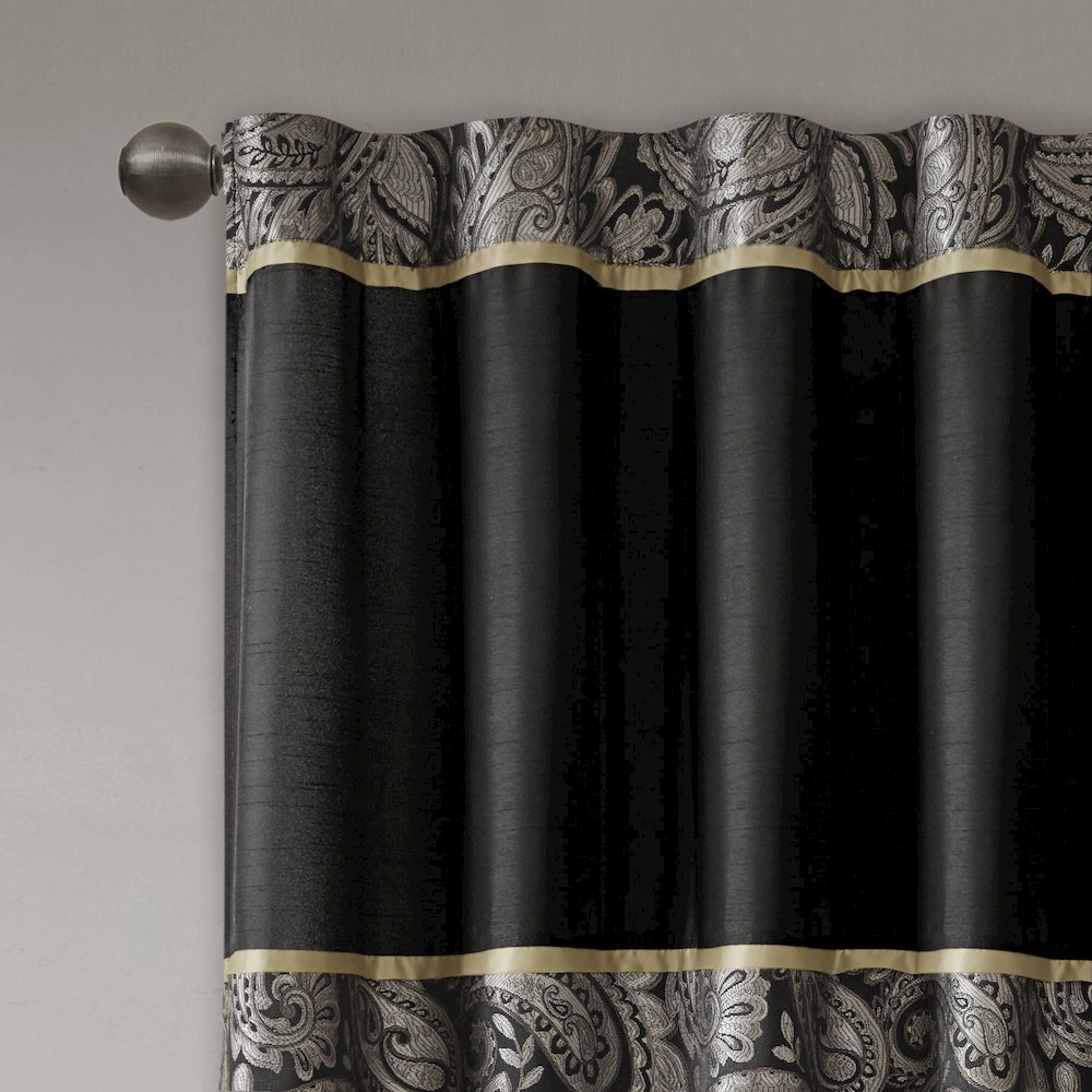 Jacquard Curtain Panel Pair. Picture 4