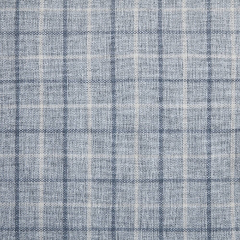 Plaid Rod Pocket and Back Tab Curtain Panel with Fleece Lining. Picture 4