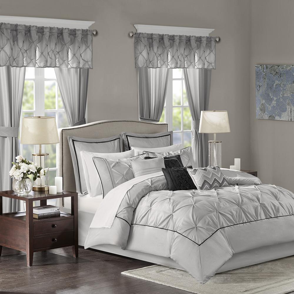 Joella 24 Piece Room in a Bag, Grey color. Picture 4