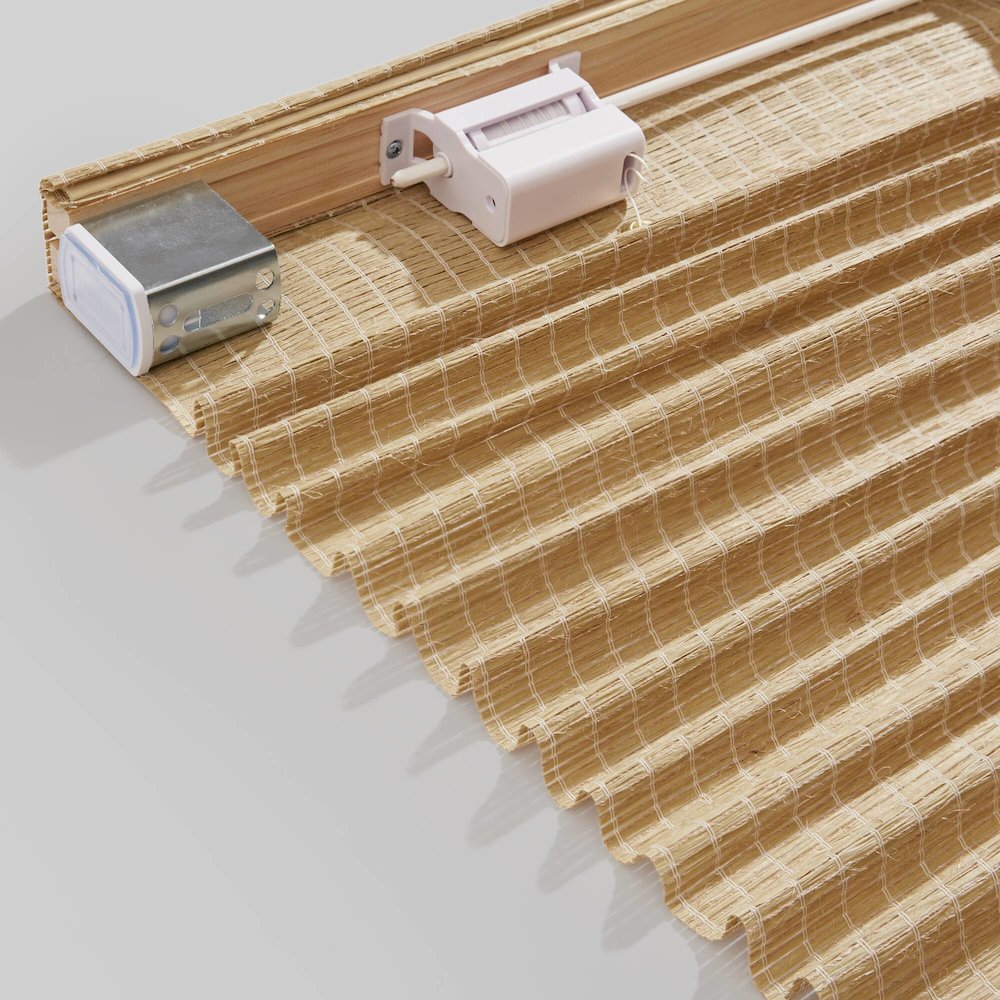 Nordic Woven Light Filtering Cordless Roman Shade. Picture 5