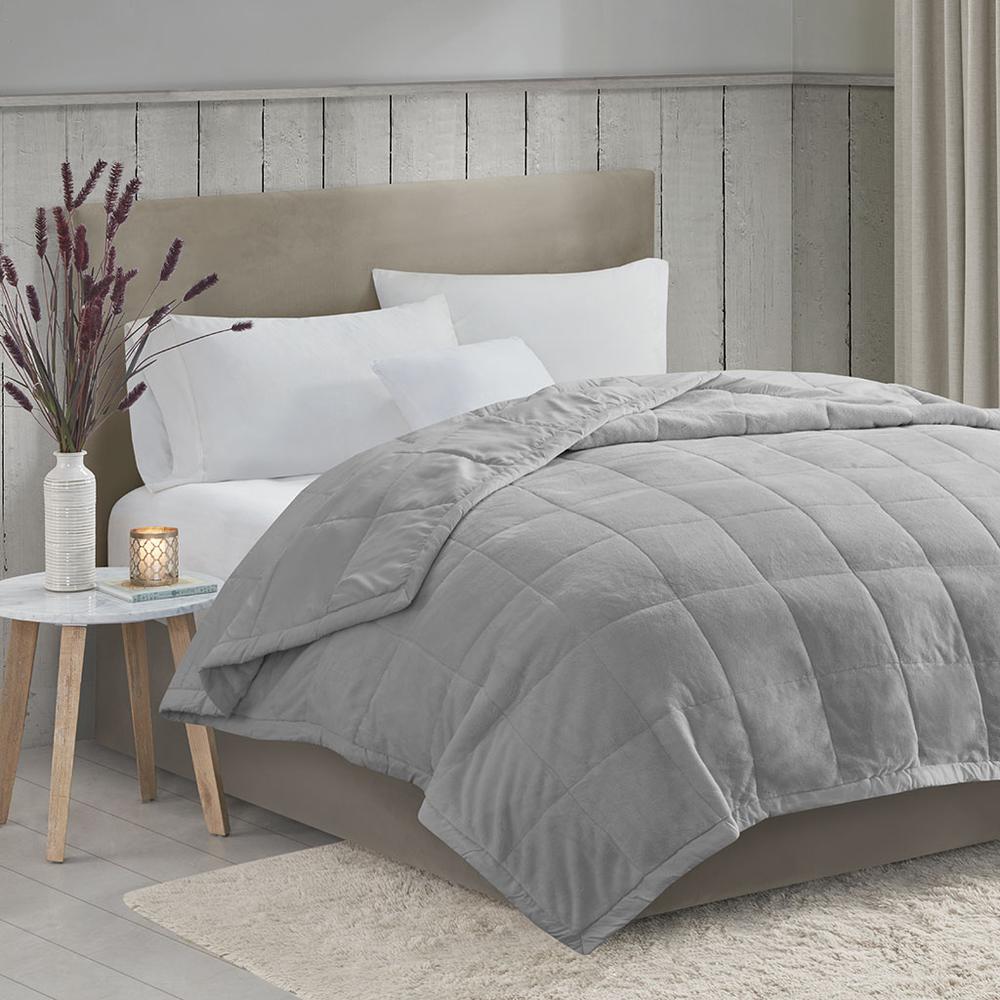 Reversible HeiQ Smart Temperature Down Alternative Blanket. Picture 4
