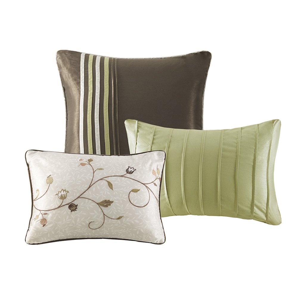 Embroidered 7 Piece Comforter Set. Picture 5